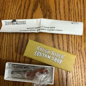 Rough Rider Custom Shop Folding Knife with Brown Handle